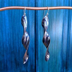 Whirlwind Inspired Copper Earrings